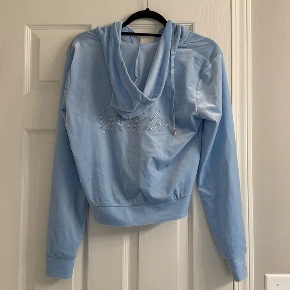 David’s Bridal “bride” velour zip up hoodie - Picture 3 of 3